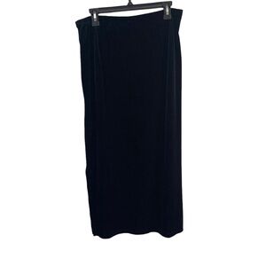 Uniform John Paul Richard Velvet Black Maxi Black Skirt